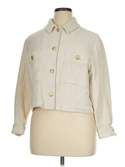 Pre-owned Zara Cardigan Sweater In Ivory