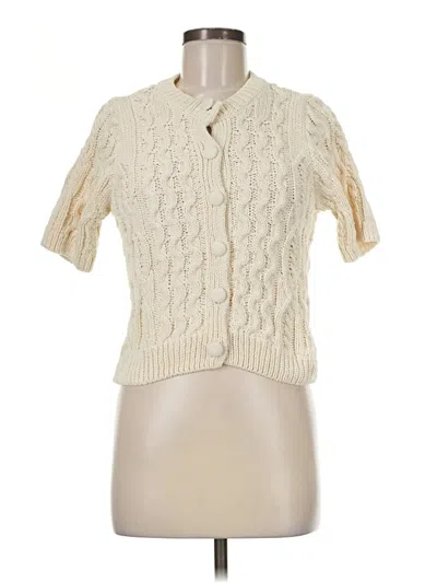 Pre-owned Zara Cardigan Sweater In Ivory
