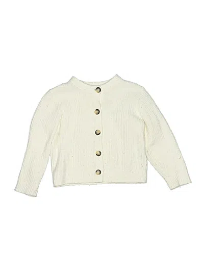Pre-owned Zara Kids' Cardigan Sweater In Ivory