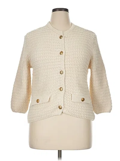 Pre-owned Zara Cardigan Sweater In Ivory