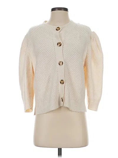 Pre-owned Zara Cardigan Sweater In Ivory