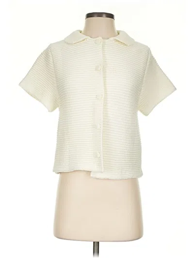 Pre-owned Zara Cardigan Sweater In Ivory