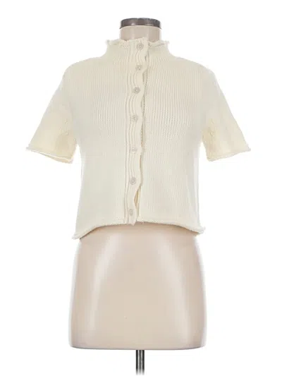 Pre-owned Zara Cardigan Sweater In Ivory