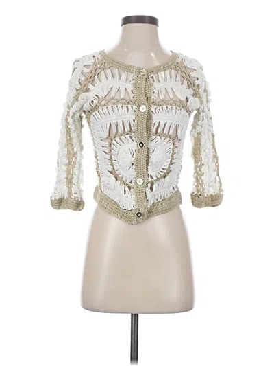 Pre-owned Zara Cardigan Sweater In Ivory