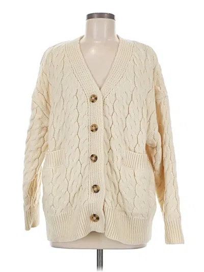 Pre-owned Zara Cardigan Sweater In Ivory