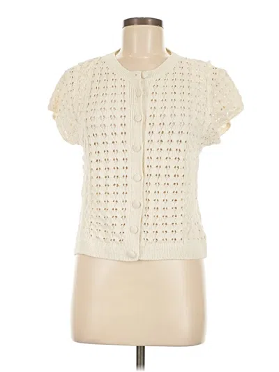 Pre-owned Zara Cardigan Sweater In Ivory