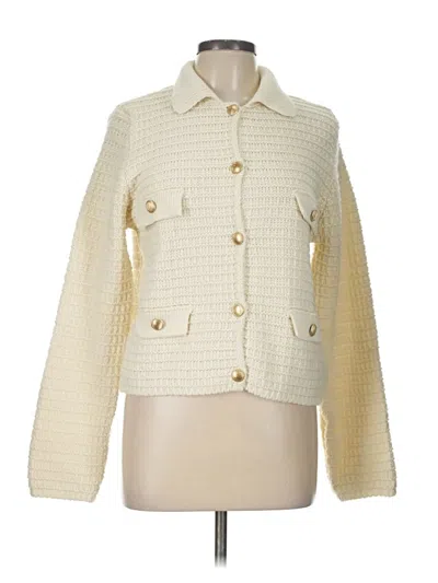 Pre-owned Zara Cardigan Sweater In Ivory