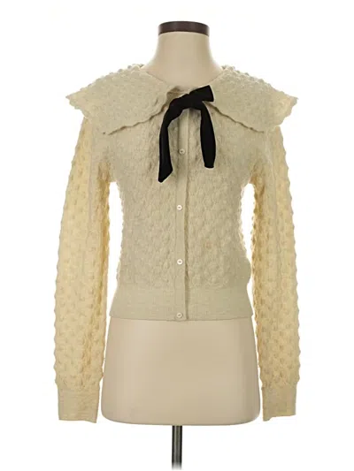 Pre-owned Zara Cardigan Sweater In Ivory