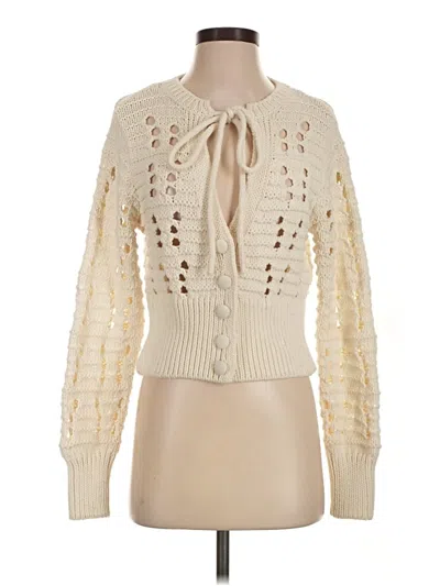 Pre-owned Zara Cardigan Sweater In Ivory