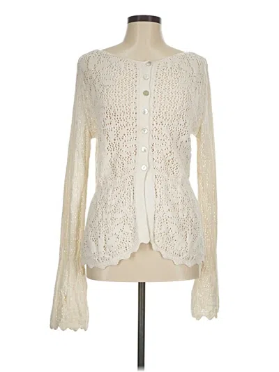 Pre-owned Zara Cardigan Sweater In Ivory