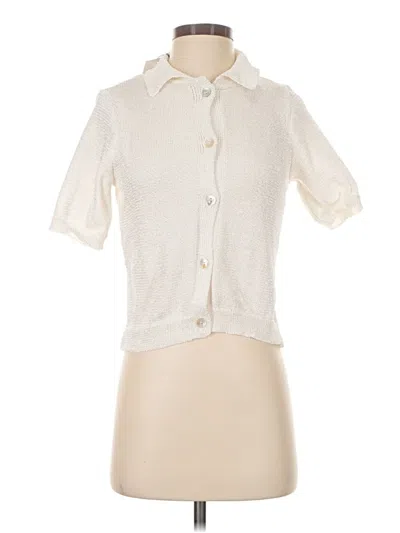 Zara Cardigan Sweater In White