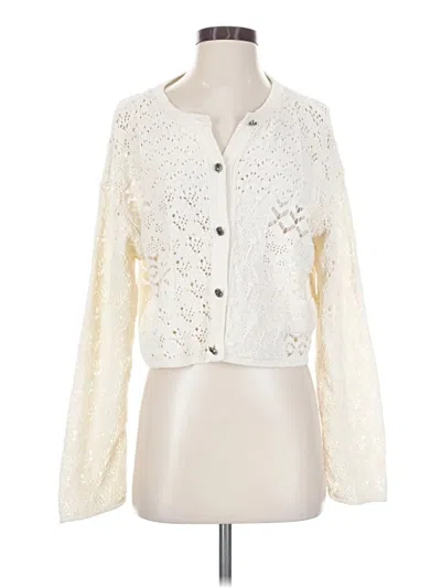 Pre-owned Zara Cardigan Sweater In Ivory