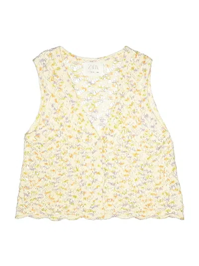 Pre-owned Zara Kids' Cardigan Sweater In Ivory