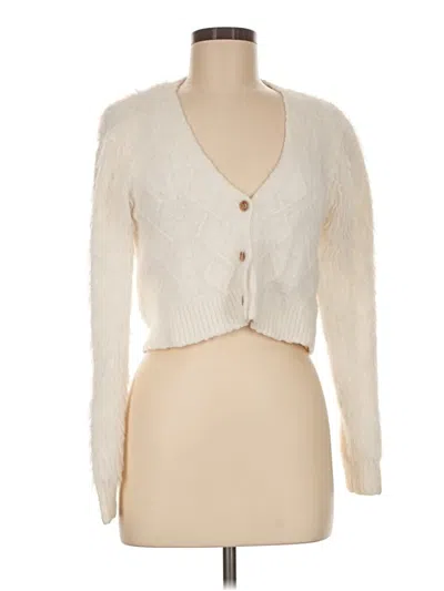 Pre-owned Zara Cardigan Sweater In Ivory