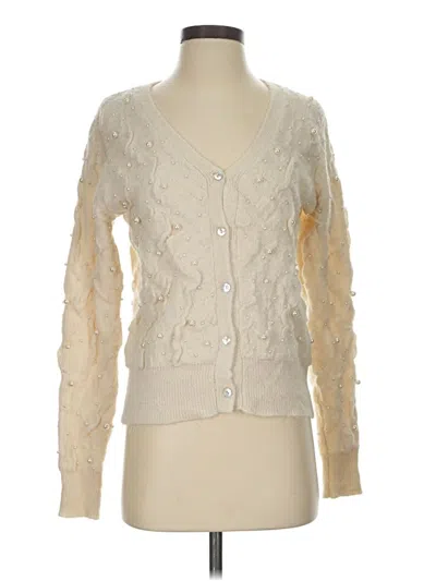 Pre-owned Zara Cardigan Sweater In Ivory
