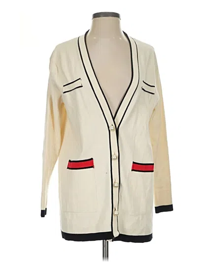 Pre-owned Zara Cardigan Sweater In Ivory