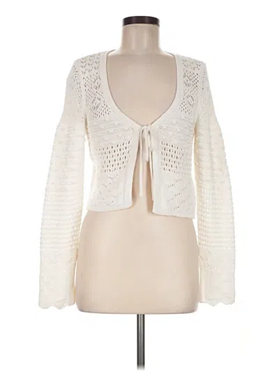 Pre-owned Zara Cardigan Sweater In Ivory