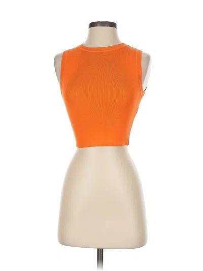 Pre-owned Zara Cardigan Sweater In Orange