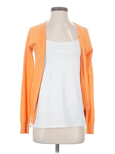 Pre-owned Zara Cardigan Sweater In Orange