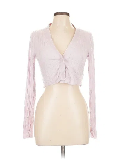 Pre-owned Zara Cardigan Sweater In Pink