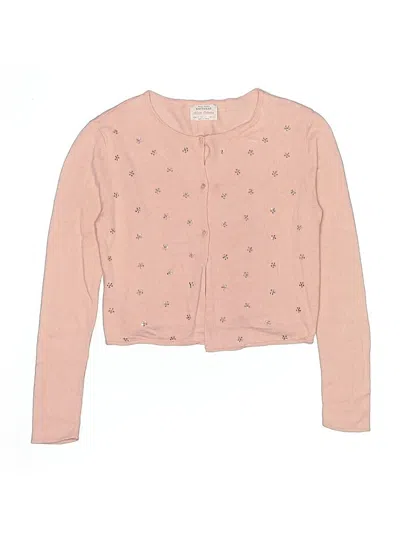 Pre-owned Zara Kids' Cardigan Sweater In Pink