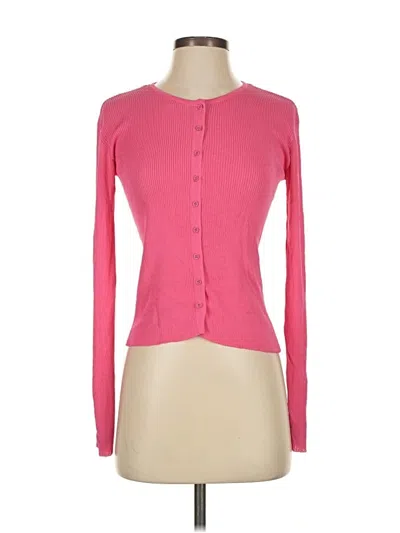 Pre-owned Zara Cardigan Sweater In Pink