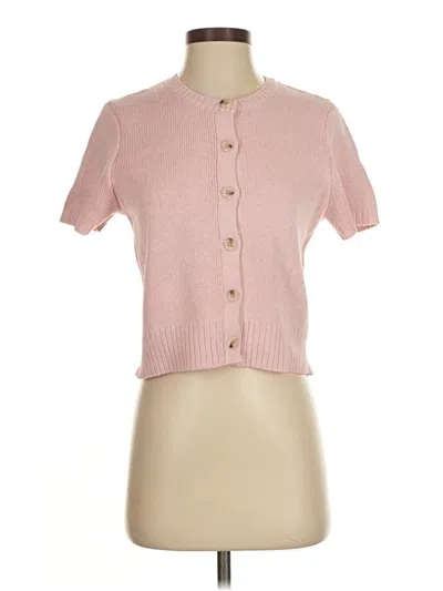 Pre-owned Zara Cardigan Sweater In Pink