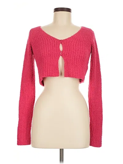 Pre-owned Zara Cardigan Sweater In Pink
