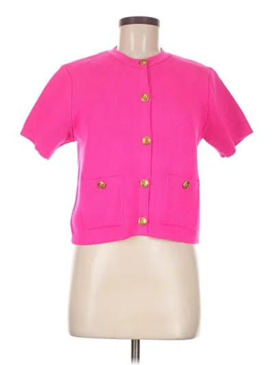 Pre-owned Zara Cardigan Sweater In Pink