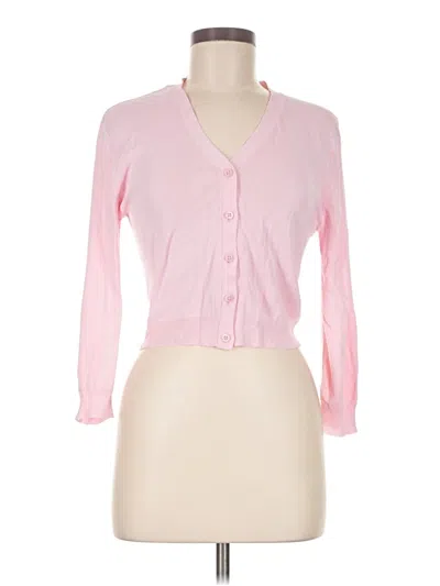 Pre-owned Zara Cardigan Sweater In Pink