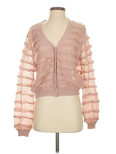 Pre-owned Zara Cardigan Sweater In Pink