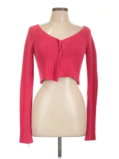 Pre-owned Zara Cardigan Sweater In Pink
