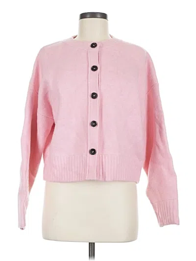 Pre-owned Zara Cardigan Sweater In Pink