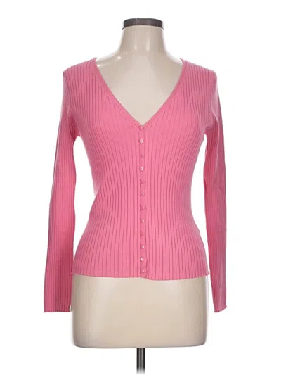 Pre-owned Zara Cardigan Sweater In Pink