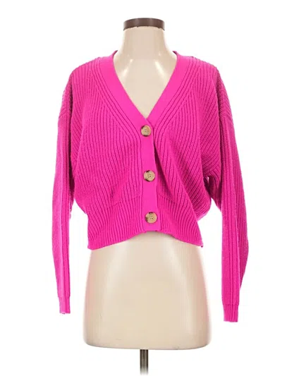 Pre-owned Zara Cardigan Sweater In Pink