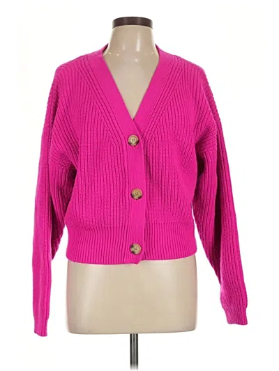 Pre-owned Zara Cardigan Sweater In Pink