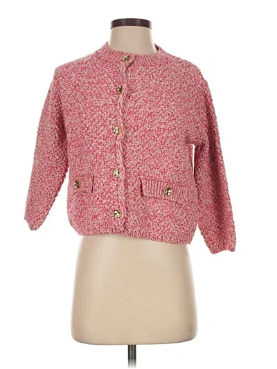 Pre-owned Zara Cardigan Sweater In Pink