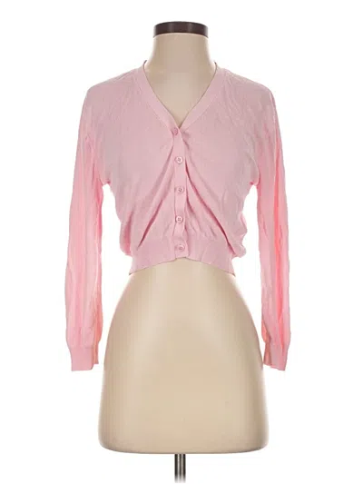 Pre-owned Zara Cardigan Sweater In Pink