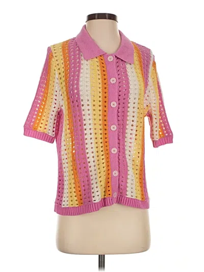 Pre-owned Zara Cardigan Sweater In Pink