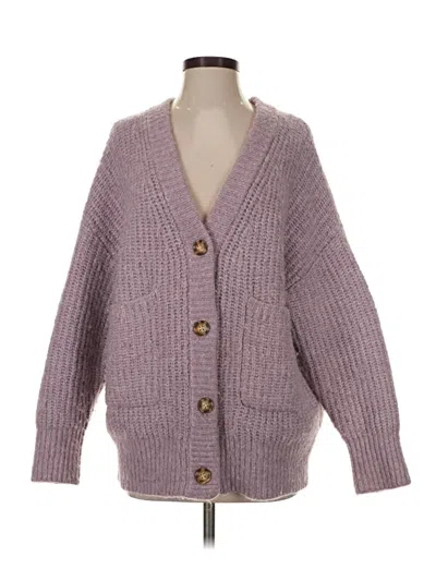 Pre-owned Zara Cardigan Sweater In Purple