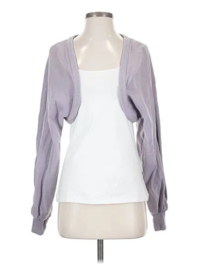 Pre-owned Zara Cardigan Sweater In Purple