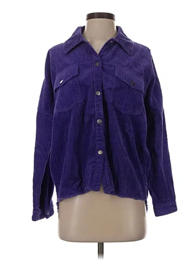 Pre-owned Zara Cardigan Sweater In Purple