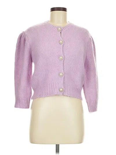 Pre-owned Zara Cardigan Sweater In Purple