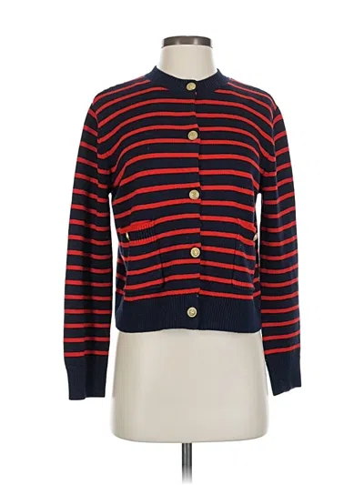 Pre-owned Zara Cardigan Sweater In Red