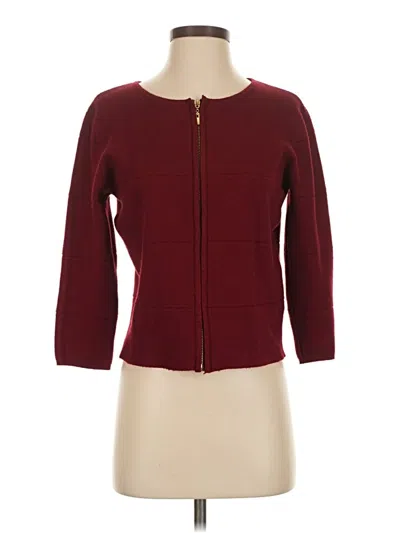 Pre-owned Zara Cardigan Sweater In Red
