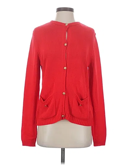 Pre-owned Zara Cardigan Sweater In Red