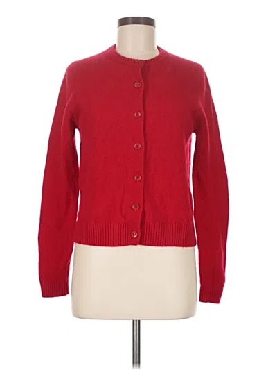Pre-owned Zara Cardigan Sweater In Red