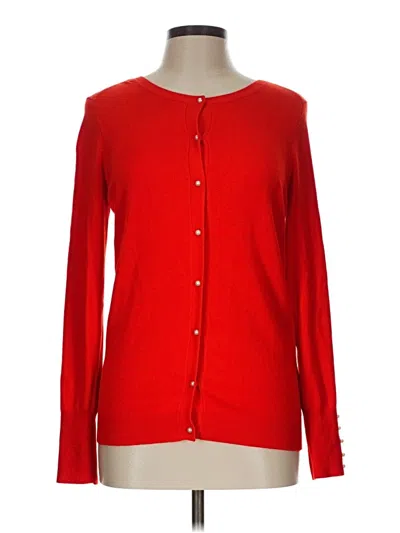 Pre-owned Zara Cardigan Sweater In Red