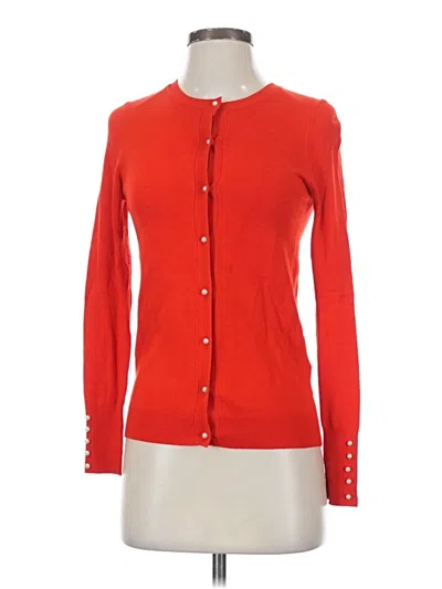 Pre-owned Zara Cardigan Sweater In Red