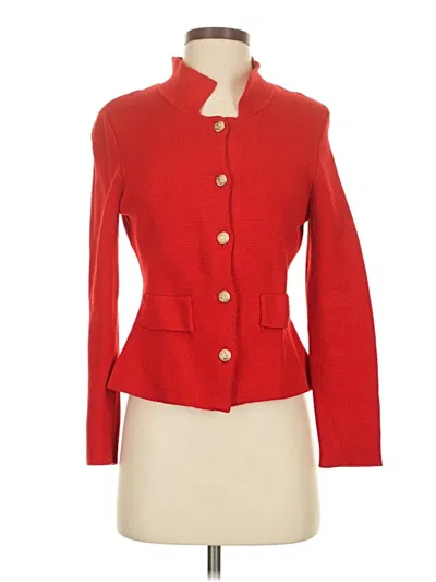 Pre-owned Zara Cardigan Sweater In Red